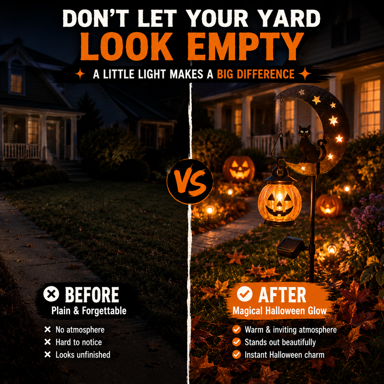 🎃Halloween Early Bird Sale |49% OFF Pumpkin MoonGarden Stake Light