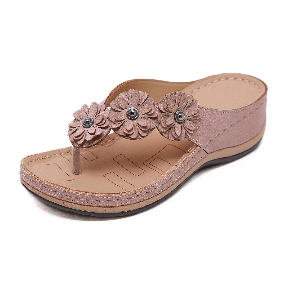 💝Last Day 50% OFF⭐Women's Lightweight Flowers Clip Toe Sandals