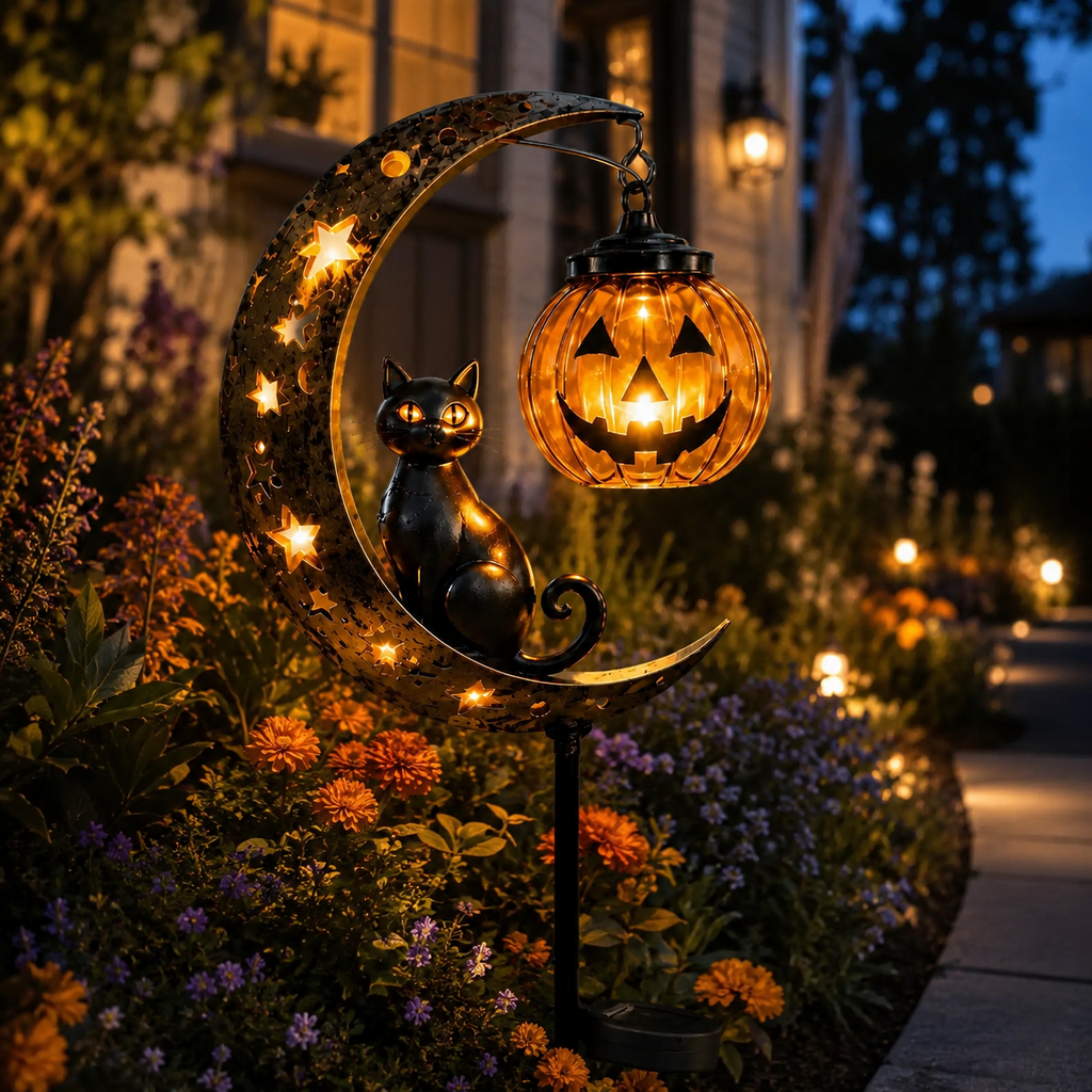 🎃Halloween Early Bird Sale |49% OFF Pumpkin MoonGarden Stake Light