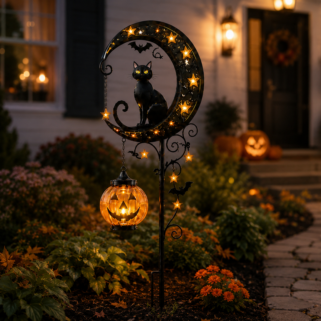 🎃Halloween Early Bird Sale |49% OFF Pumpkin MoonGarden Stake Light