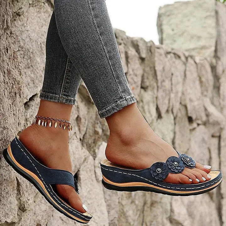 💝Last Day 50% OFF⭐Women's Lightweight Flowers Clip Toe Sandals
