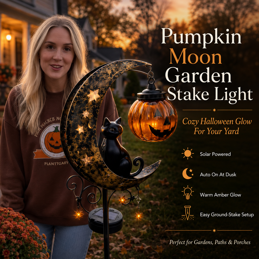 🎃Halloween Early Bird Sale |49% OFF Pumpkin MoonGarden Stake Light