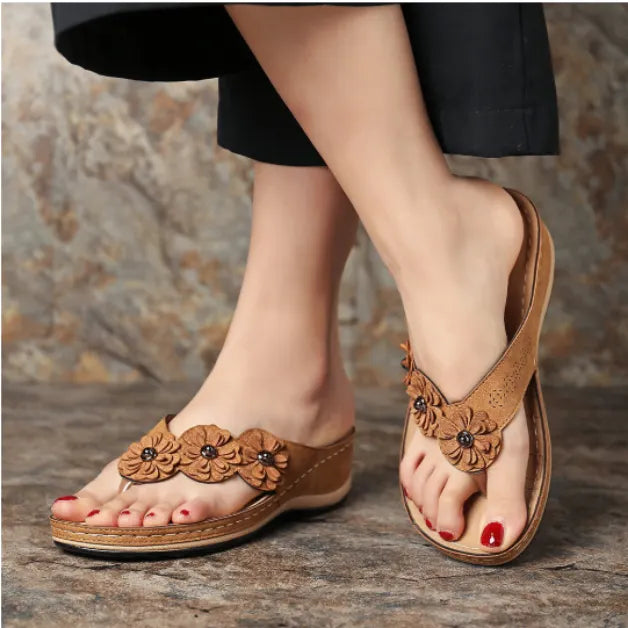 💝Last Day 50% OFF⭐Women's Lightweight Flowers Clip Toe Sandals