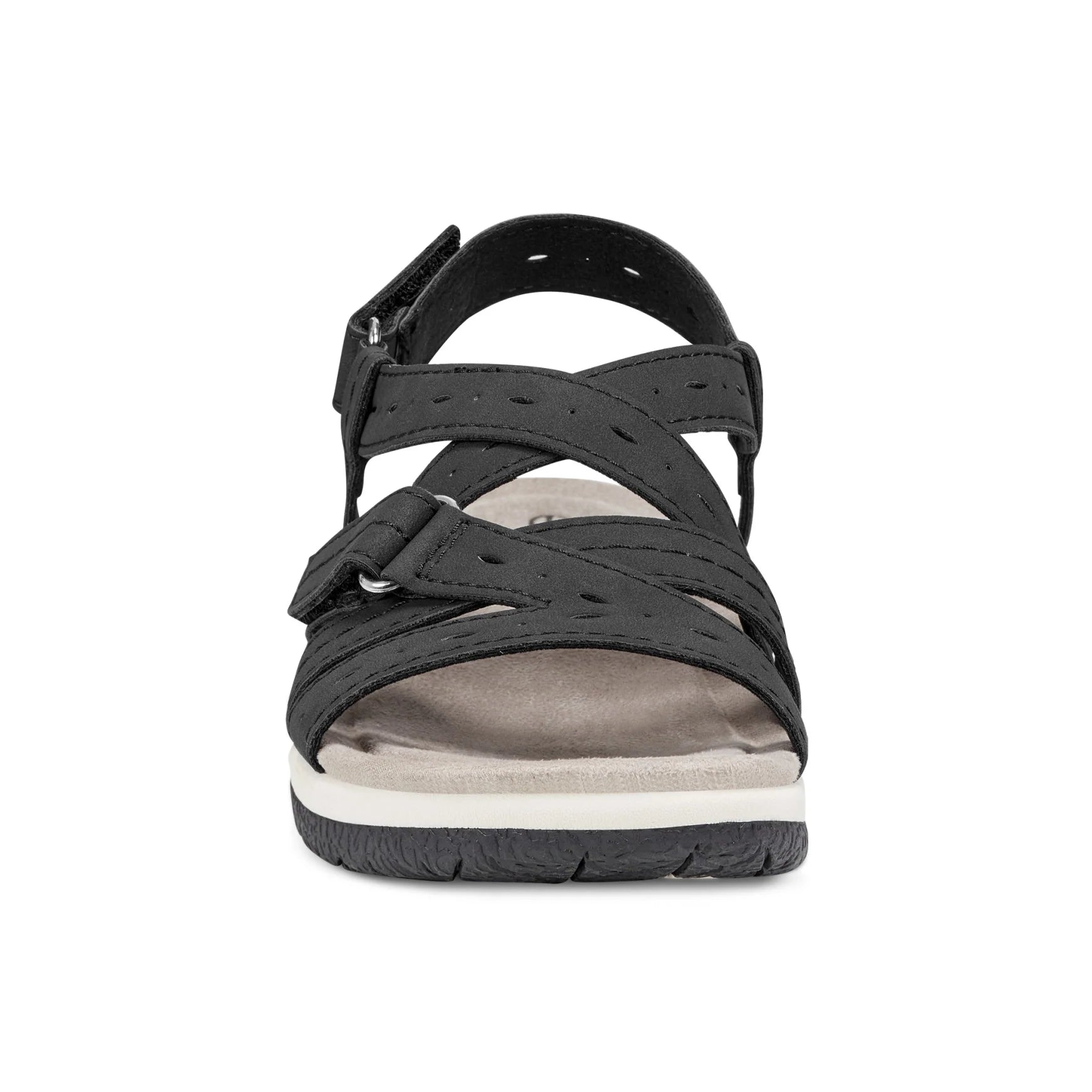 💝Last Day 50% OFF⭐Samsin Round Toe Strappy Casual Flat Sandals