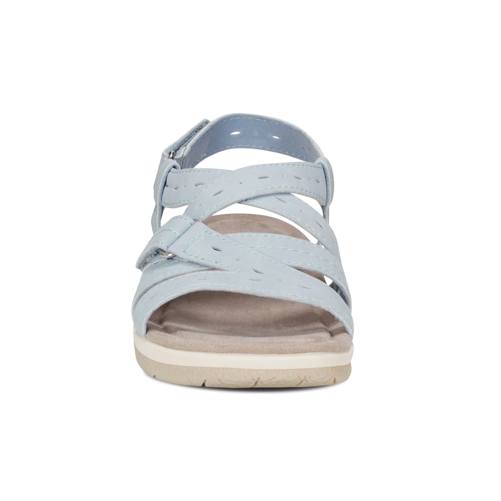 💝Last Day 50% OFF⭐Samsin Round Toe Strappy Casual Flat Sandals