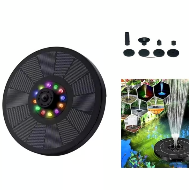 🏆Flash Sale⚡Solar Bath Fountain with 6 Nozzle