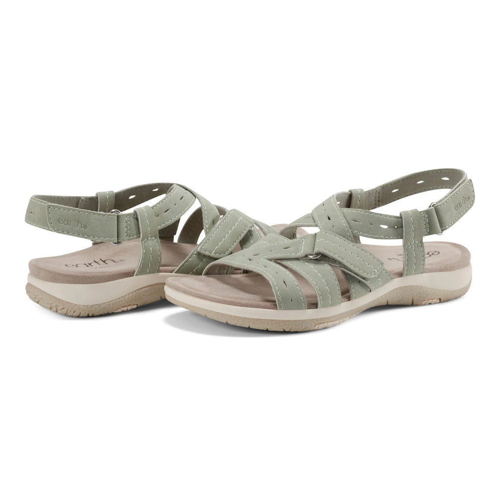 💝Last Day 50% OFF⭐Samsin Round Toe Strappy Casual Flat Sandals