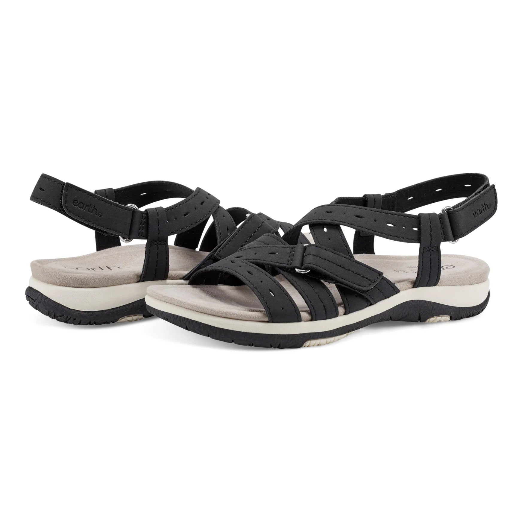 💝Last Day 50% OFF⭐Samsin Round Toe Strappy Casual Flat Sandals