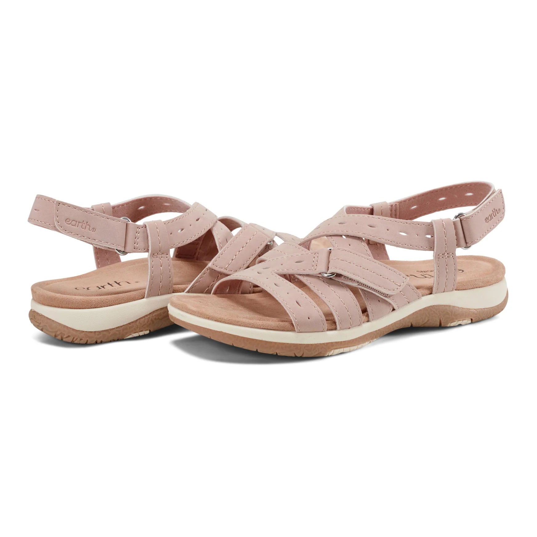 💝Last Day 50% OFF⭐Samsin Round Toe Strappy Casual Flat Sandals