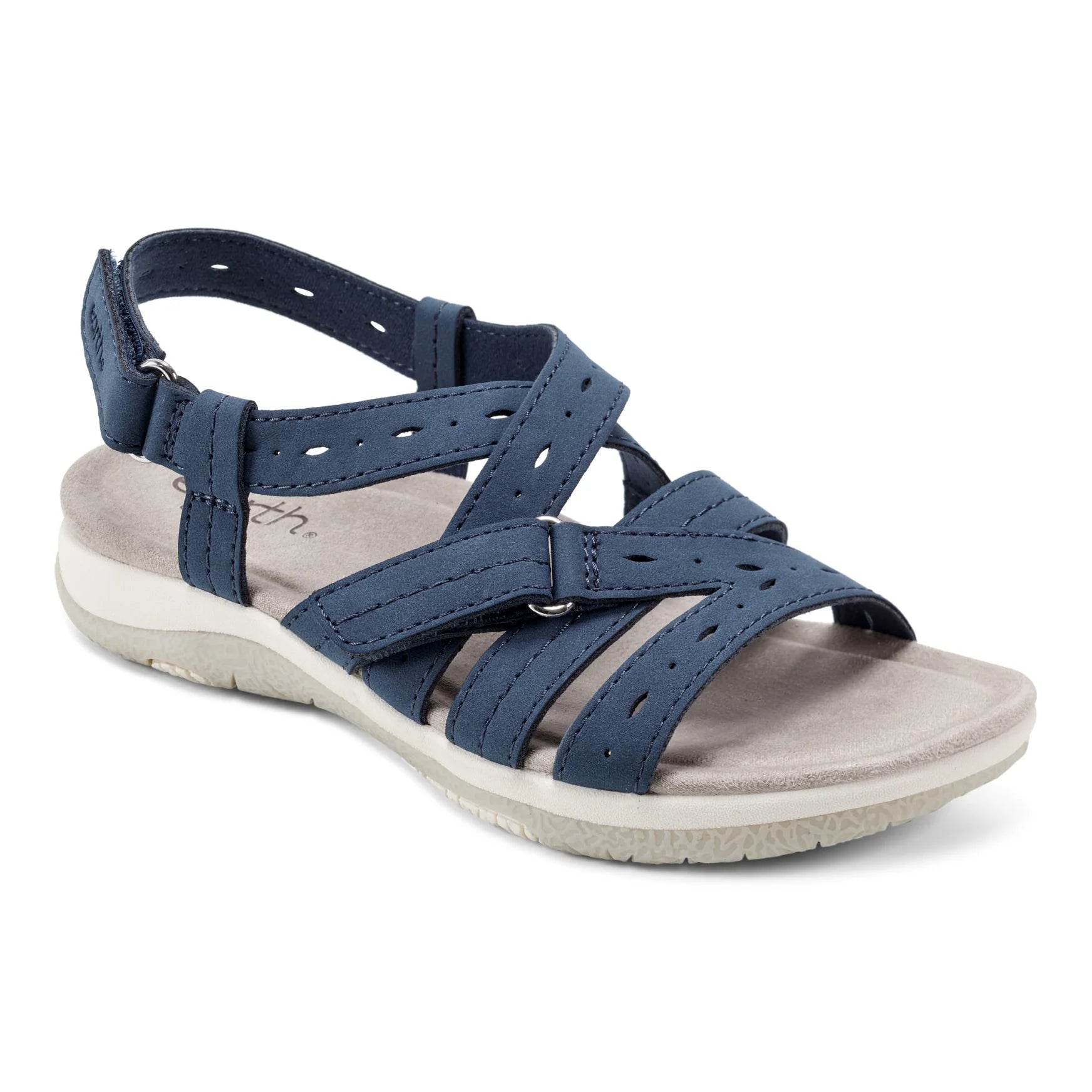 💝Last Day 50% OFF⭐Samsin Round Toe Strappy Casual Flat Sandals